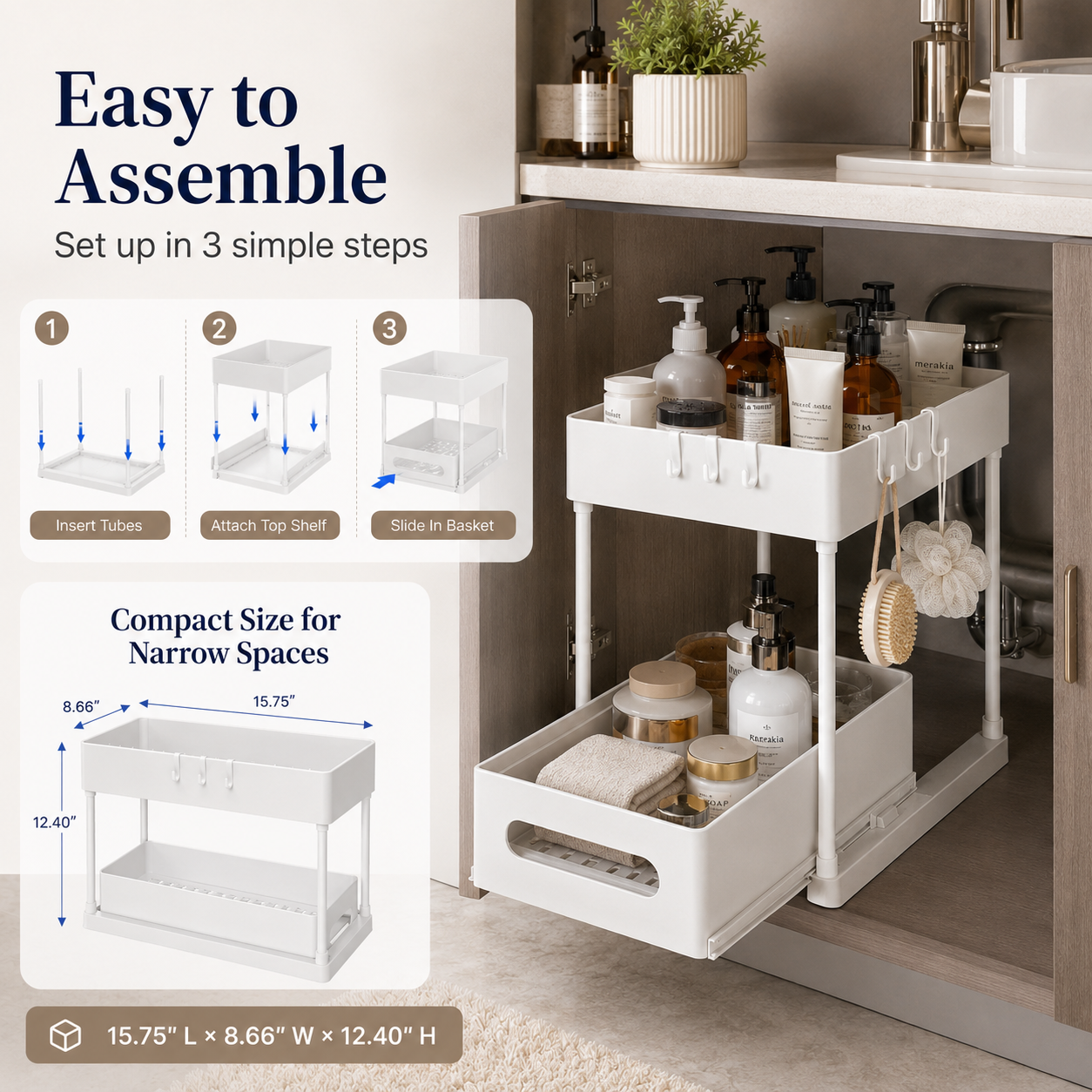 🔥 Best Seller | Under Sink Organizers and Storage