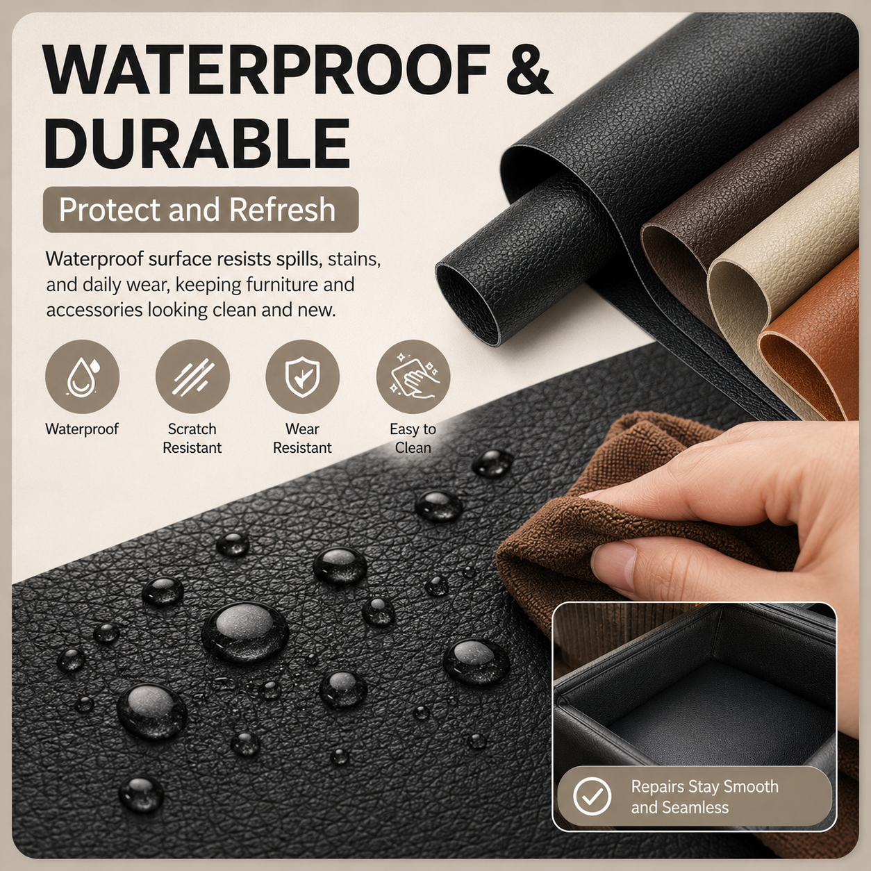 🔥 Hot Sale | 20*54 Inch Self-Adhesive Leather Sticker Patch