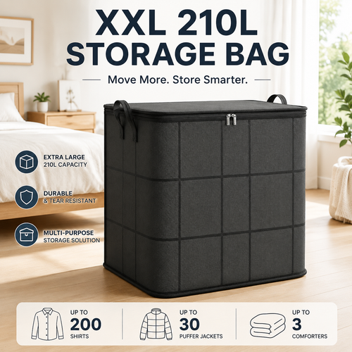 👑Home Trend｜Daily 1000+ Sold｜XXL 210L Large Storage Bag