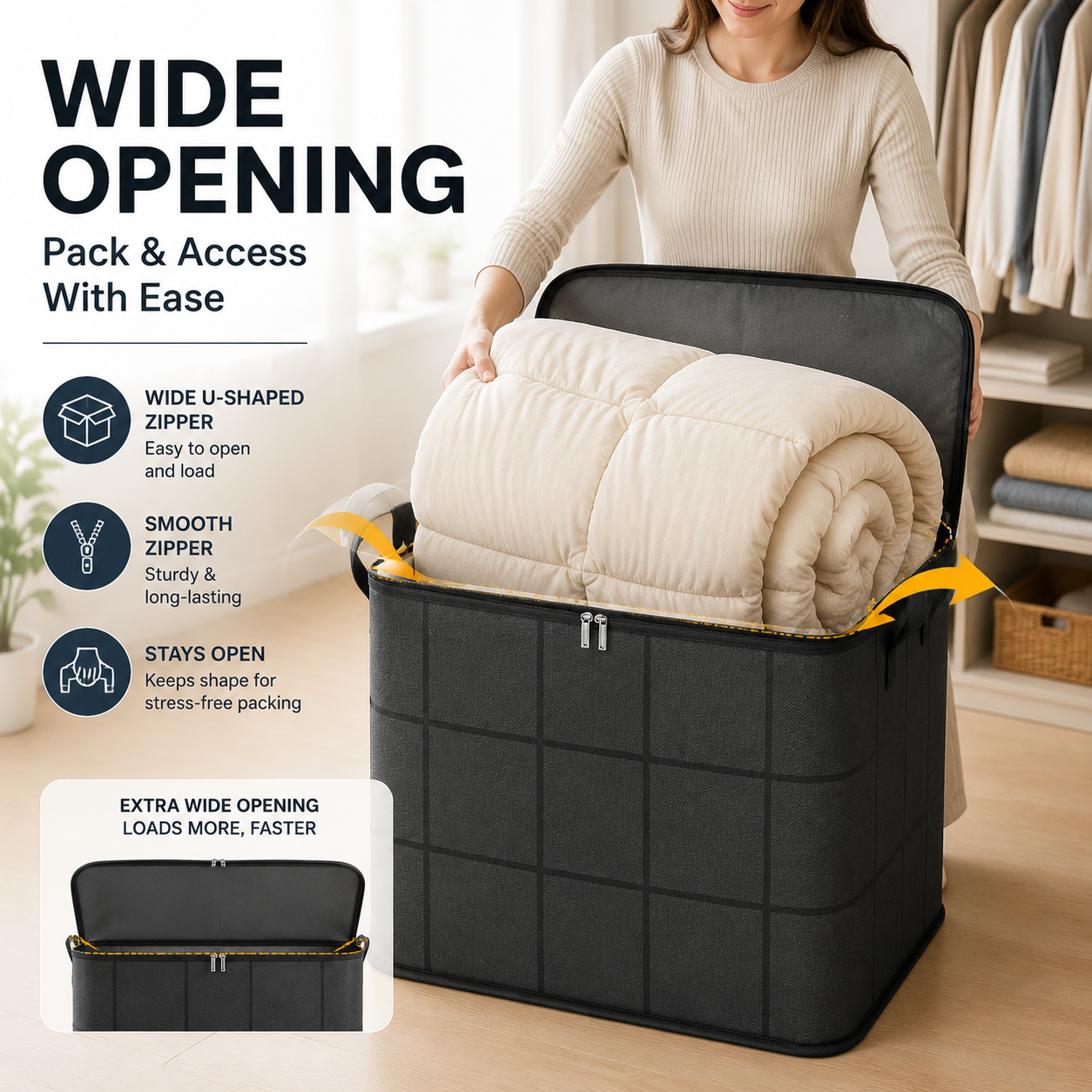 👑Home Trend｜Daily 1000+ Sold｜XXL 210L Large Storage Bag