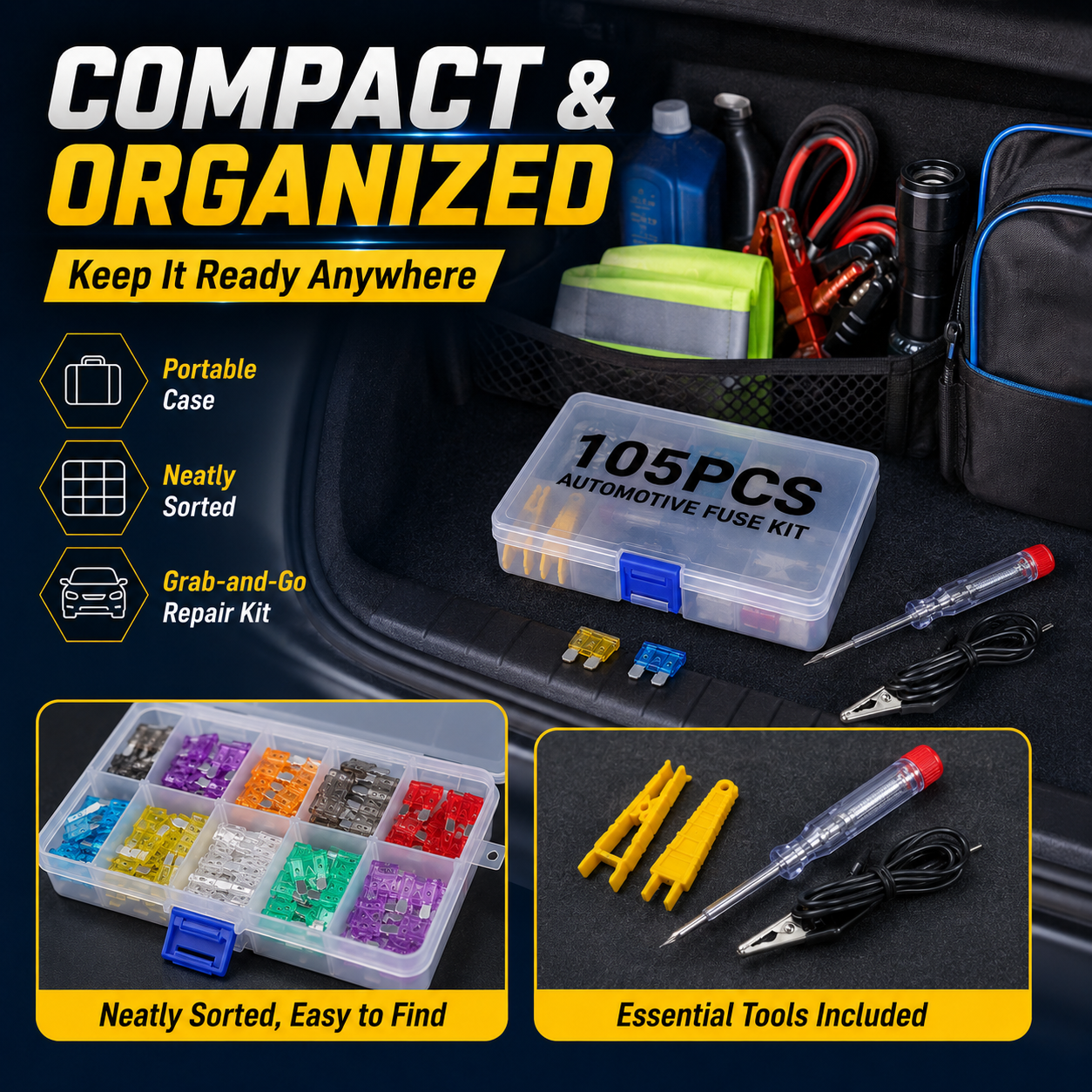 🔥 Best Seller | Boxed Automotive Fuse Blade Set