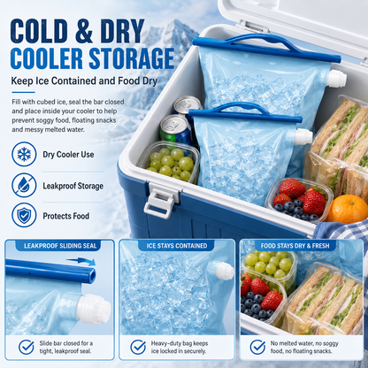 💥New Arrival | Large Leakproof Cooler Ice Bags