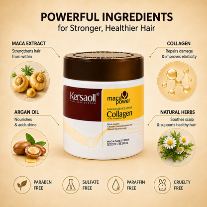 ✨ Bestseller Collagen Hair Mask 500ml – Deep Repair with Argan Oil 💖