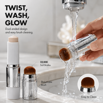 ✨ Bestseller Color-Changing Foundation – Collagen Capsules & Ultra-Fine Bristles 💖