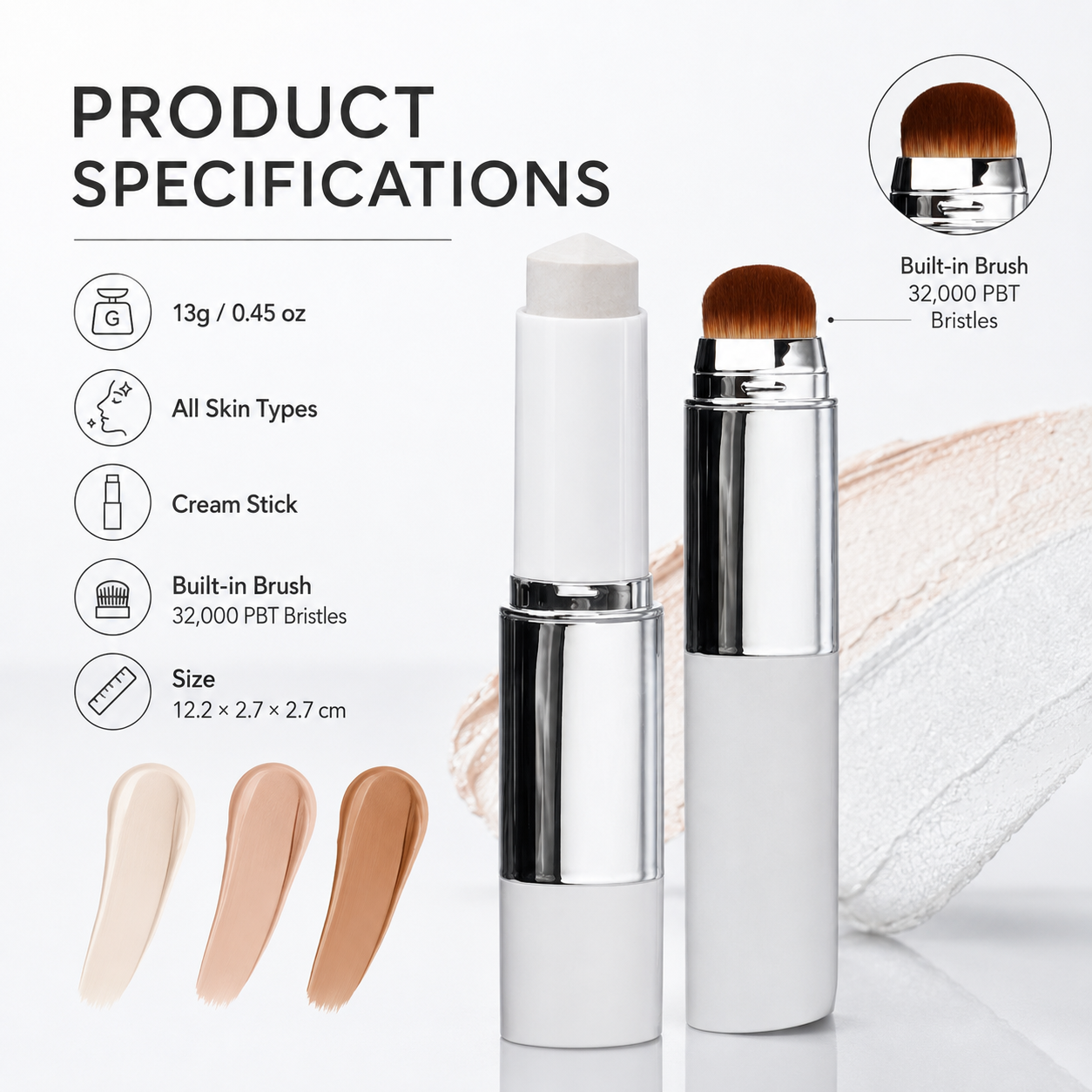 ✨ Bestseller Color-Changing Foundation – Collagen Capsules & Ultra-Fine Bristles 💖