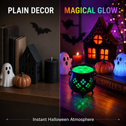 🎃Cute Witch's Cauldron Light | Halloween Lights | Candle Light