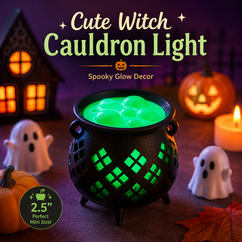 🎃Cute Witch's Cauldron Light | Halloween Lights | Candle Light