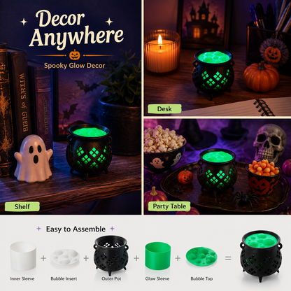🎃Cute Witch's Cauldron Light | Halloween Lights | Candle Light