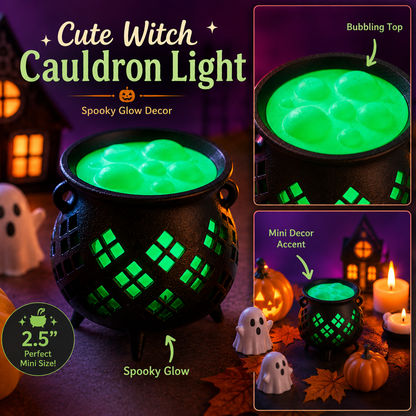 🎃Cute Witch's Cauldron Light | Halloween Lights | Candle Light