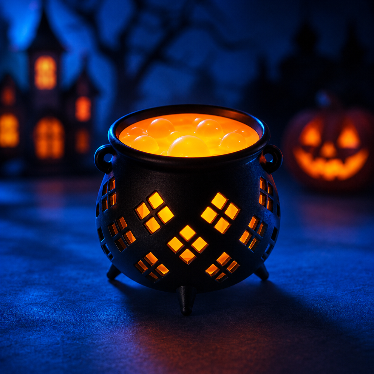 🎃Cute Witch's Cauldron Light | Halloween Lights | Candle Light