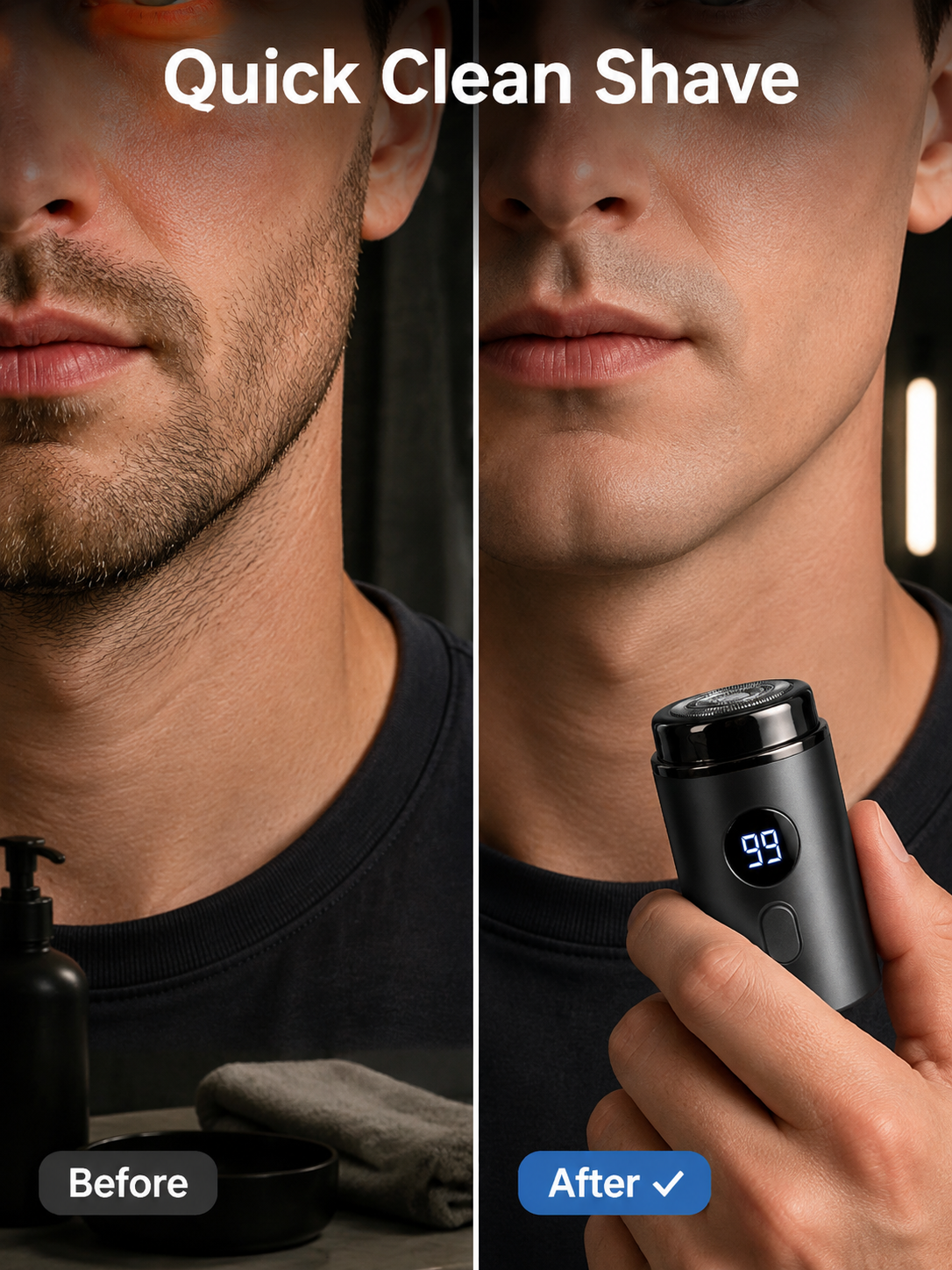 🔥 Hot Sale Mini Portable Electric Shaver for Men & Women – USB Rechargeable Waterproof Razor