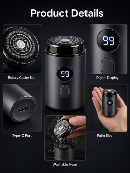 🔥 Hot Sale Mini Portable Electric Shaver for Men & Women – USB Rechargeable Waterproof Razor