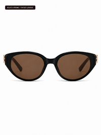 Black frames/tinted lenses