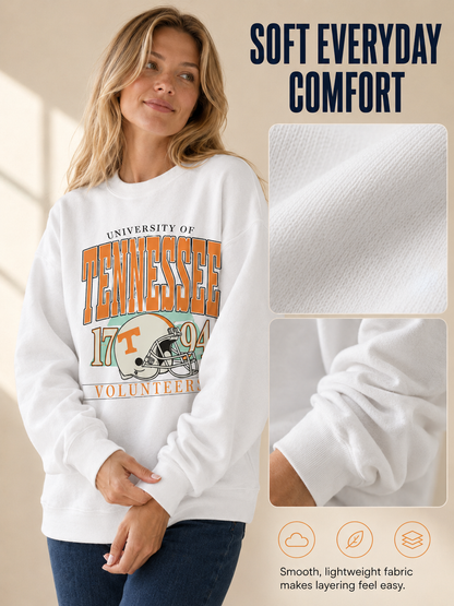🔥 Retro Style Pick Unisex Vintage College Football Crewneck Sweatshirt
