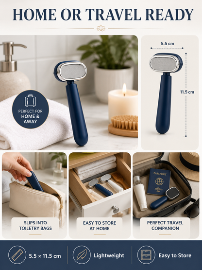 💧 Self-Care Essential Dual-Sided Foot Callus Remover with Replaceable Stainless Steel Blade