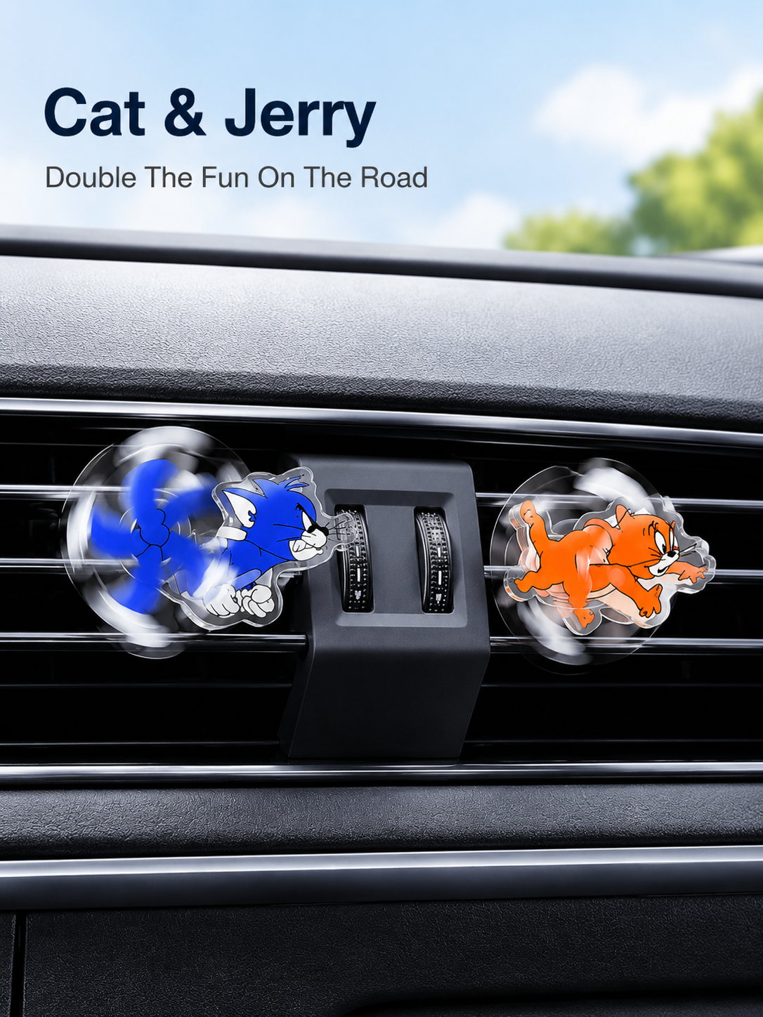 🚗Car Air Vent Spinner Clip for Cute Interior Decor