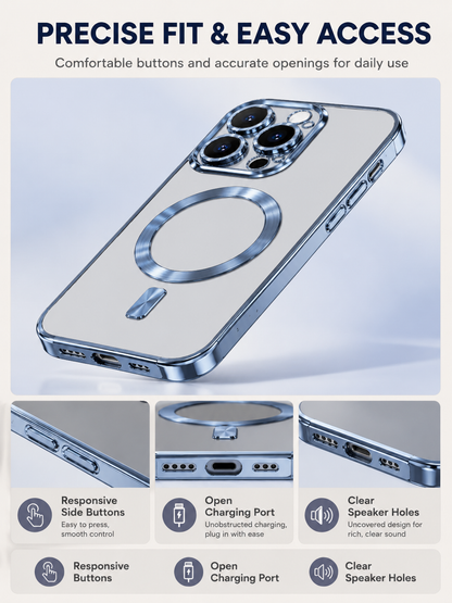 ⚡ Smart Deal ✨ Soft TPU Full Lens iPhone Case — Clear MagSafe Compatible Shockproof Cover