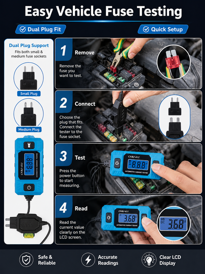🔧 Garage Essential ✨ Car Circuit Probe Tester — 48V Automotive Voltage & Fuse Tester
