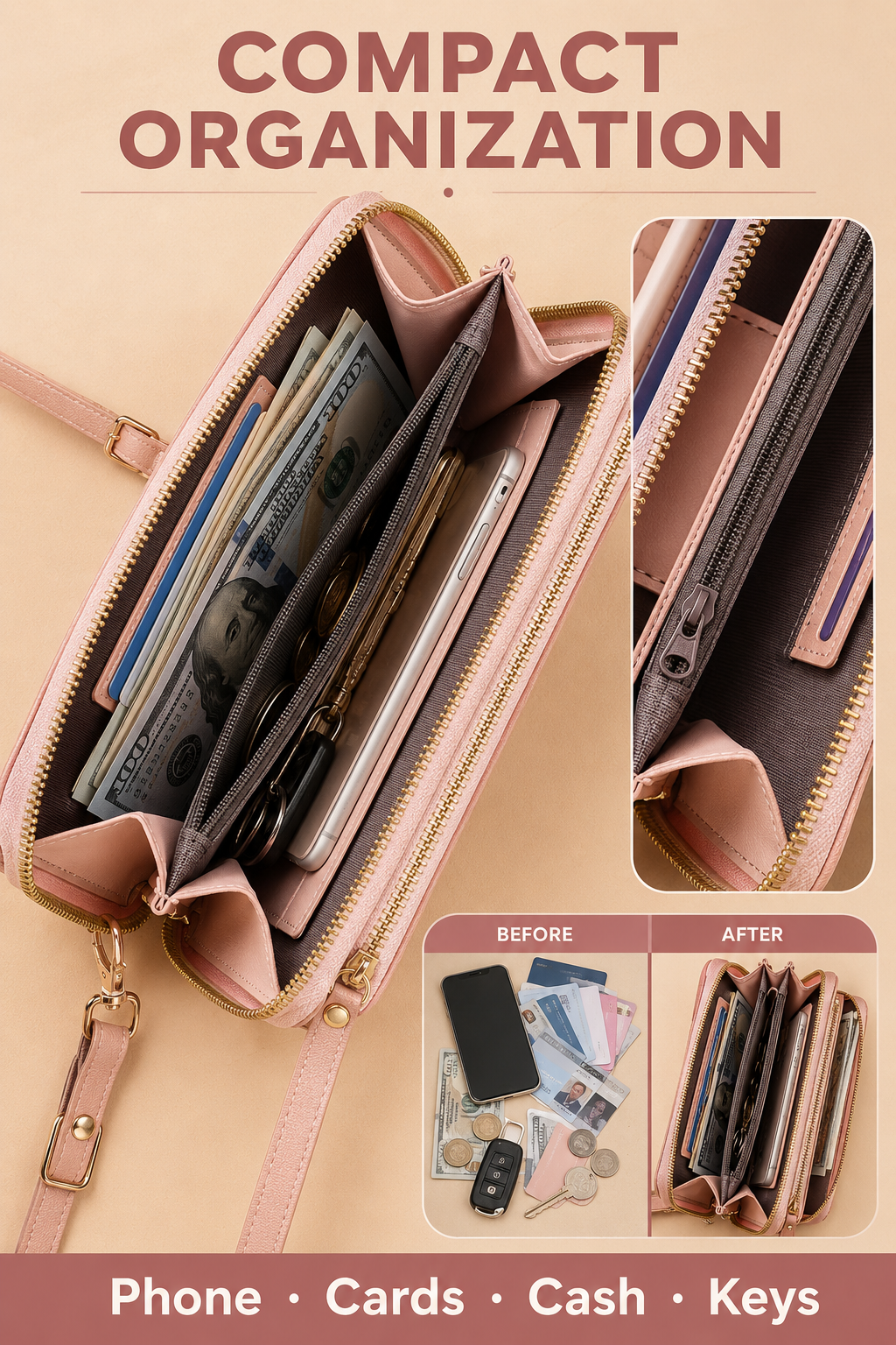 🎁Women's Touch Screen Mobile Phone Messenger bag🤩