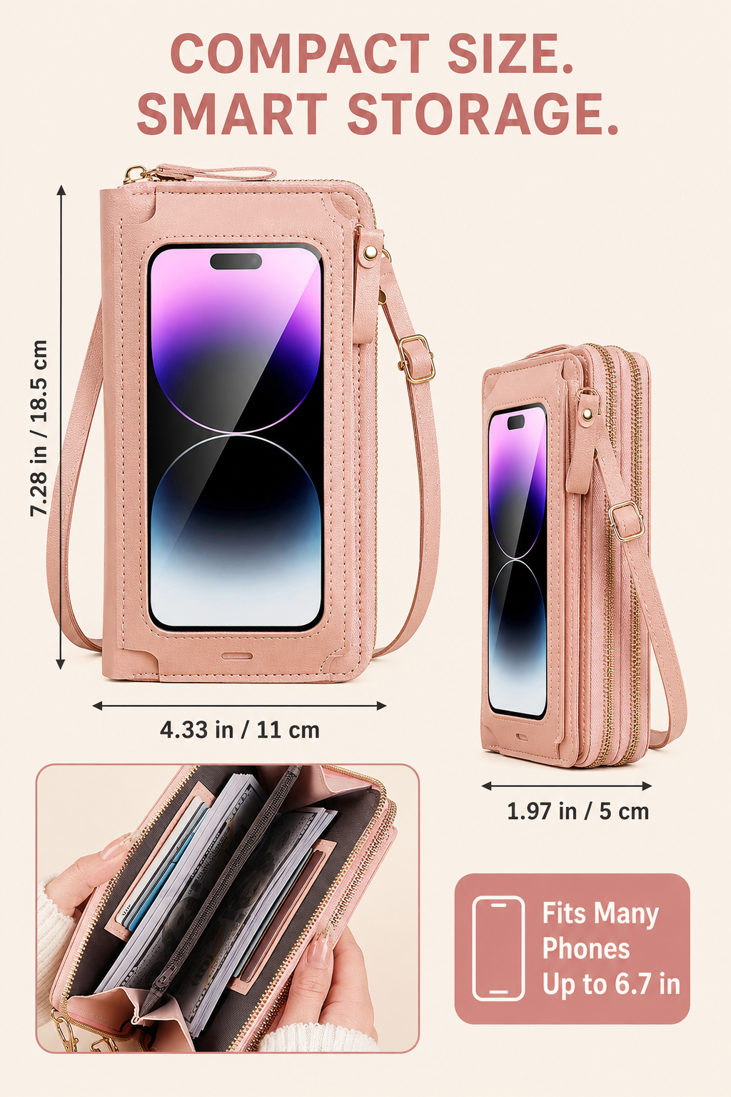🎁Women's Touch Screen Mobile Phone Messenger bag🤩