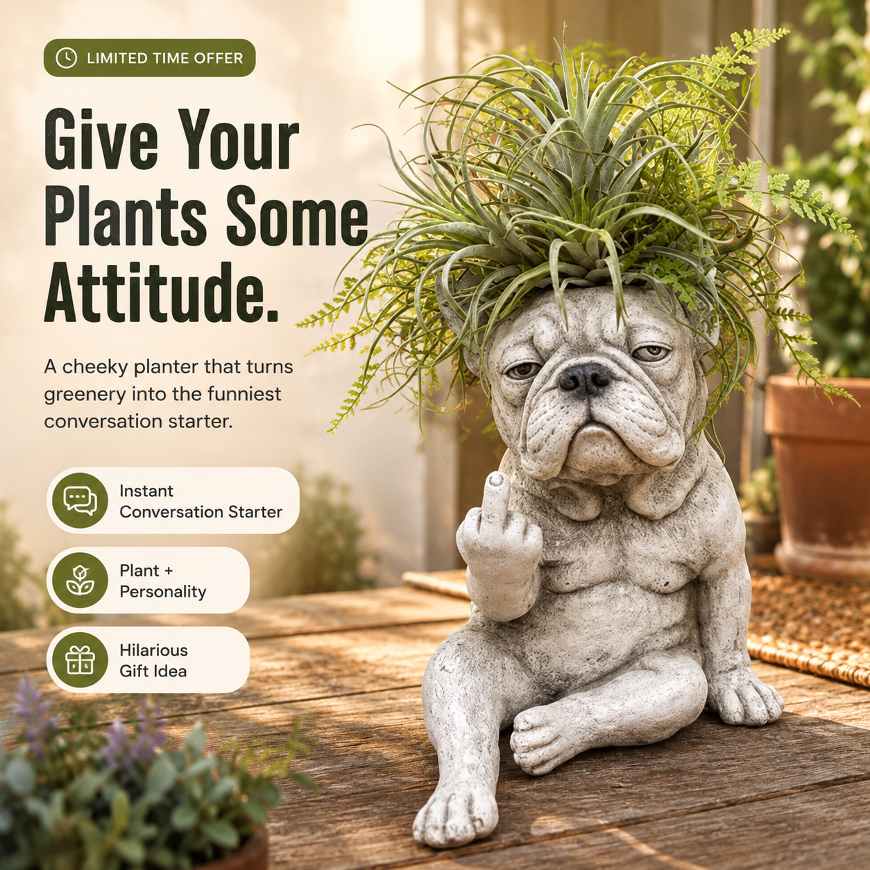 🐾 Whimsical Animal Planter Pot – Unique Garden Decor That Brings Your Plants To Life