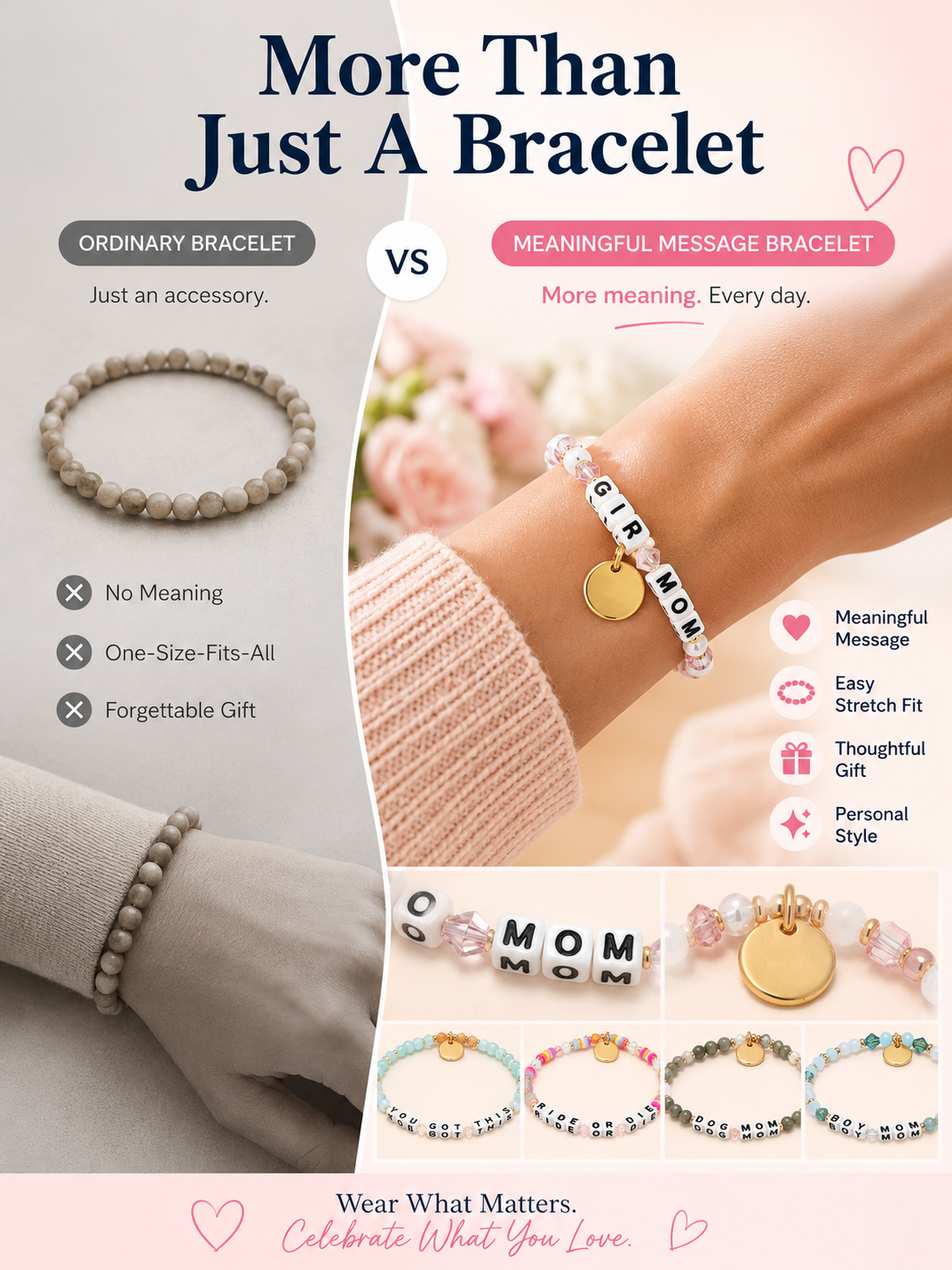 💖 Meaningful Style ✨ Giveback Beaded Bracelet for Everyday Inspiration & Connection 🌸