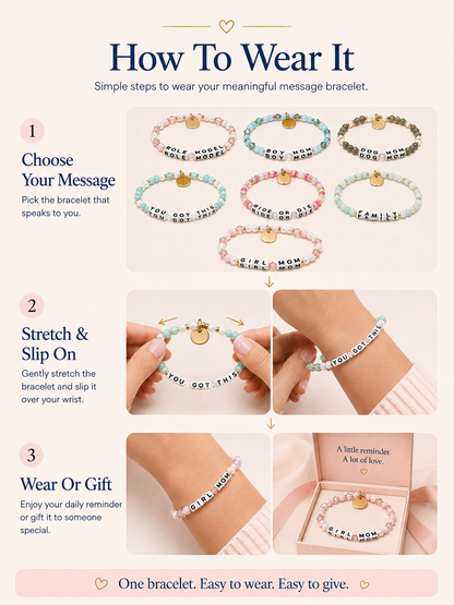 💖 Meaningful Style ✨ Giveback Beaded Bracelet for Everyday Inspiration & Connection 🌸