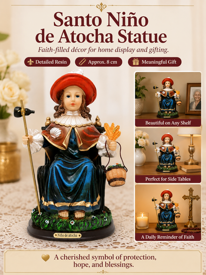🙏 Spiritual Decor ✨ Santo Niño de Atocha Holy Child Figurine for Home & Prayer Spaces 🕊️