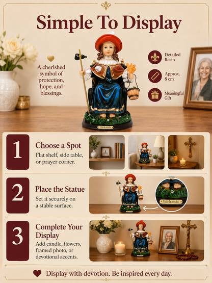 🙏 Spiritual Decor ✨ Santo Niño de Atocha Holy Child Figurine for Home & Prayer Spaces 🕊️