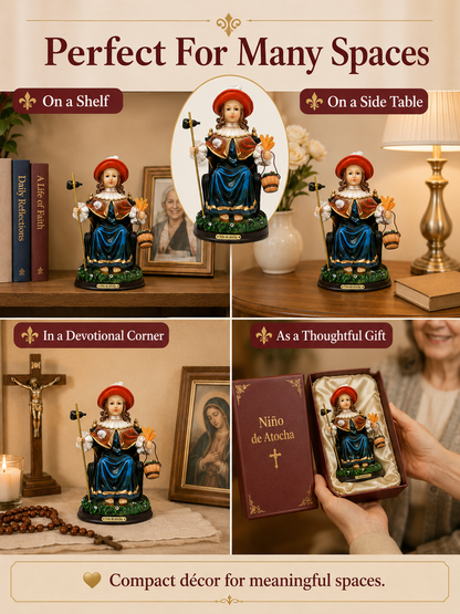 🙏 Spiritual Decor ✨ Santo Niño de Atocha Holy Child Figurine for Home & Prayer Spaces 🕊️