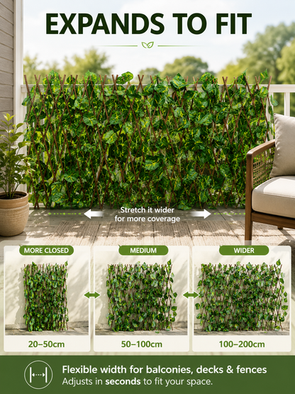 🌿Garden Trend🔥Artificial ivy retractable fence privacy screen