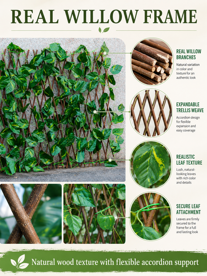 🌿Garden Trend🔥Artificial ivy retractable fence privacy screen
