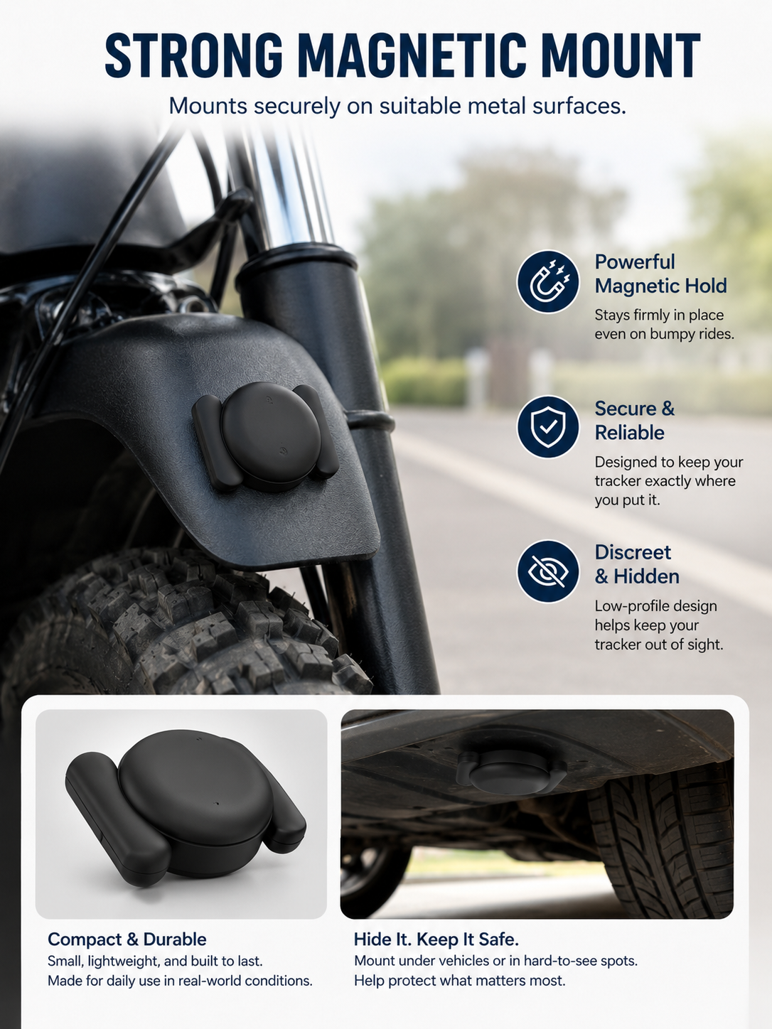 🚗 Smart Tracking Deal 📍 Mini GPS Tracker with Magnetic Weatherproof Case, No Monthly Fee & Find My Support
