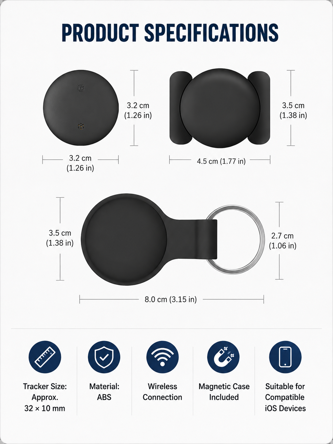 🚗 Smart Tracking Deal 📍 Mini GPS Tracker with Magnetic Weatherproof Case, No Monthly Fee & Find My Support