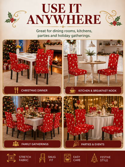 🔥Holiday Home Deal 🎄  Cartoon Printed Chair Covers for Living Room, Bedroom & Dining Room Decor