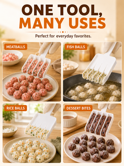 🥟 Kitchen Helper ✨ Multi-Function Dumpling & Meatball Maker for Quick, Easy Food Shaping