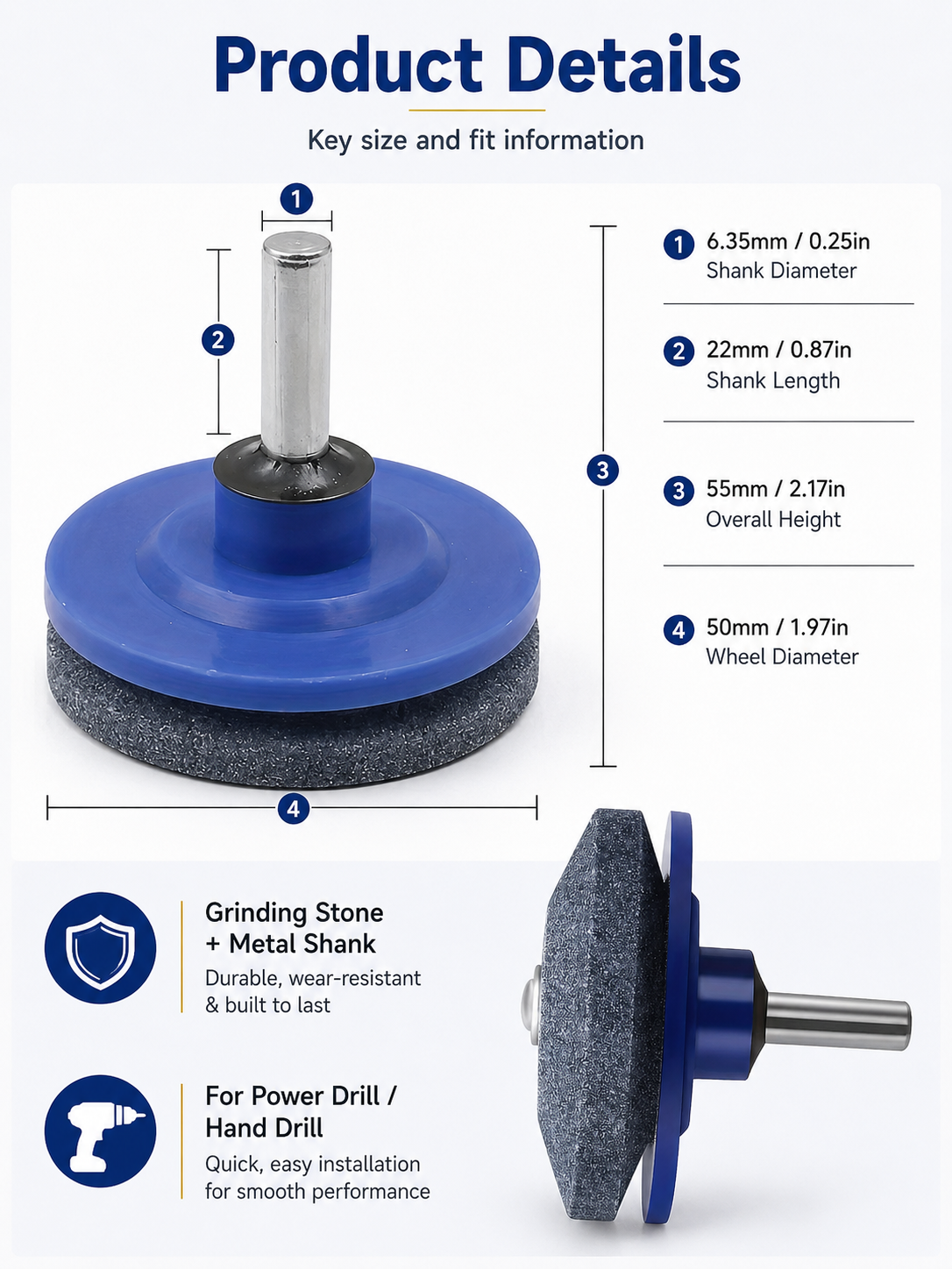 ⚡Garden Tool Deal 🛠️Universal Lawn Mower Blade Sharpener Attachment for Fast & Easy Drill Grinding