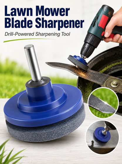 ⚡Garden Tool Deal 🛠️Universal Lawn Mower Blade Sharpener Attachment for Fast & Easy Drill Grinding