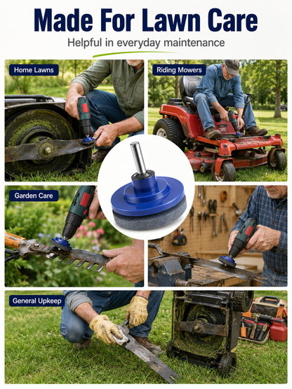 ⚡Garden Tool Deal 🛠️Universal Lawn Mower Blade Sharpener Attachment for Fast & Easy Drill Grinding