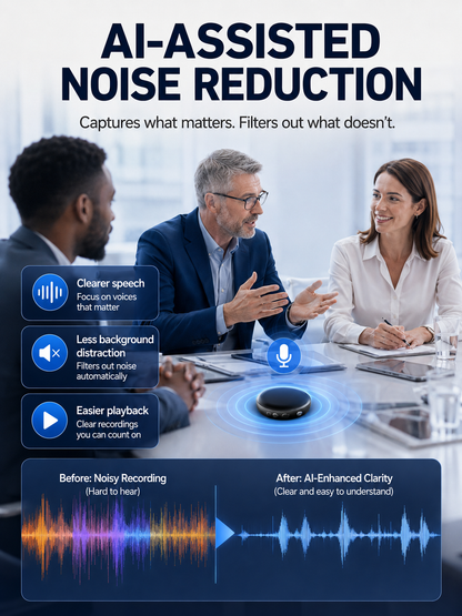 🎙️ Smart Tech Pick ✨ One-Touch Magnetic Voice Recorder with HD Noise Reduction, Long Battery & Large Storage