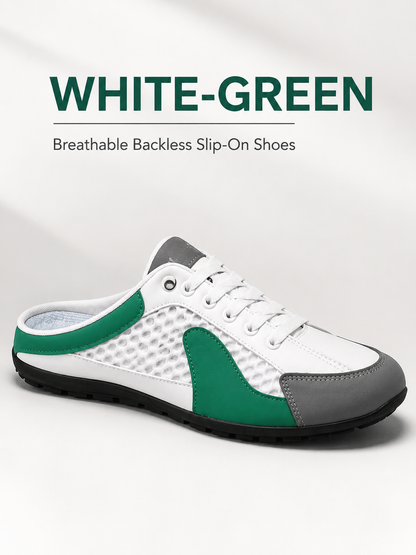 👟 Comfort Deal ✨ Men's Slip-On Mule Sneakers with Breathable Knit Mesh & Anti-Slip Sole
