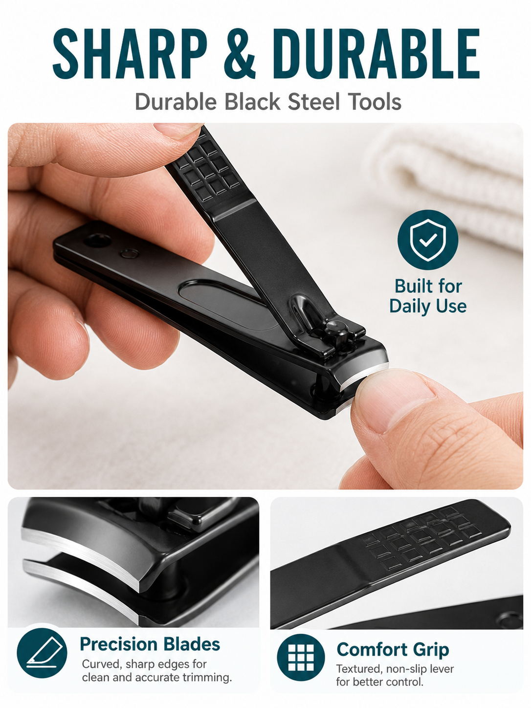 🎓 Back to School Nail Clipper Set ✨ Premium Professional Portable Complete Nail Care Travel Kit
