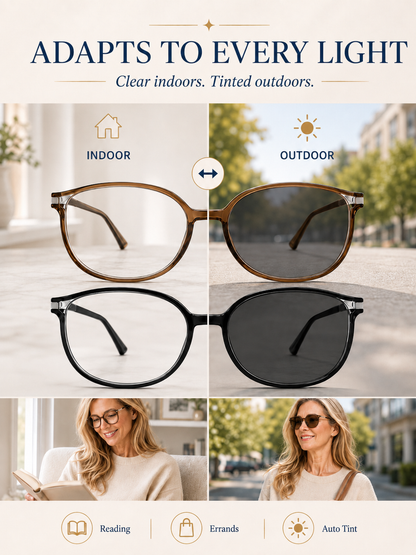 🔥 Limited Time Reading Glasses 🤓💙💙 Stylish photochromic anti-blue light reading glasses