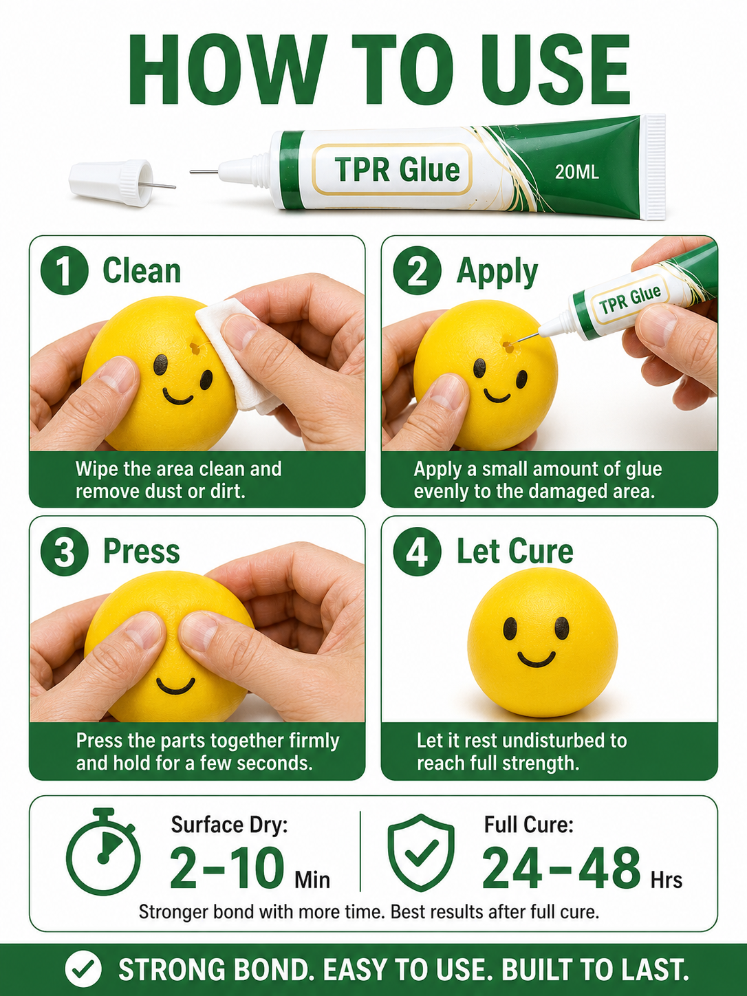 🛠️💧 Must-Have Squishy Repair Glue 💖 Fast-Cure Water-Resistant Adhesive for Easy Toy & Stress Ball Repairs
