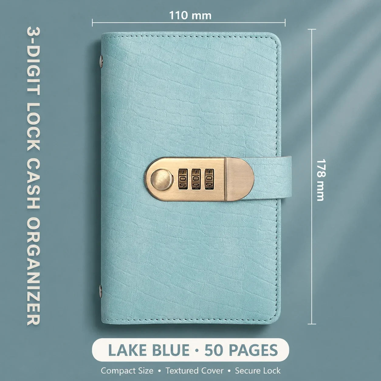 Locking Banknote Collection Booklet | Holds 100 Bills
