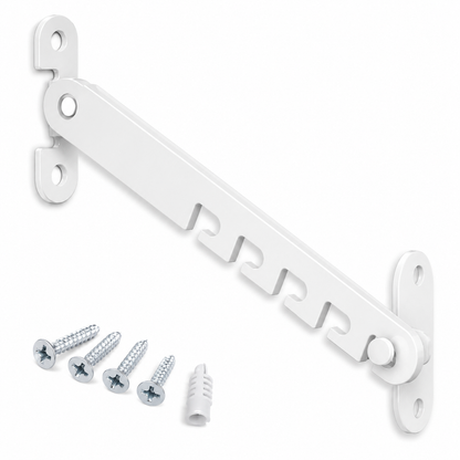 🔥🛠️Window Latch Window Lock White Tilt Regulator Window Stopper with 4 Screws