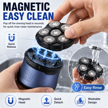 🔥🛠️Head Shavers for Bald Men, IPX7 Waterproof Wet/Dry Head Shavers for Men