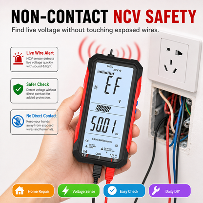 🔥🛠️Digital Multimeter with Color Screen, USB C Rechargeable Electrical Testing