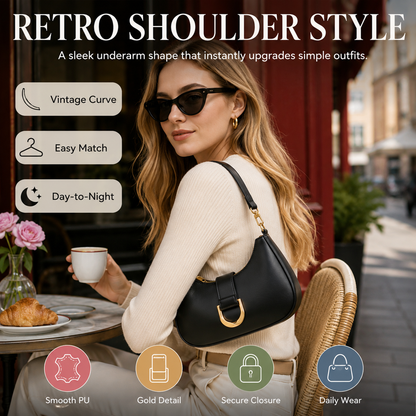 🎁✨Shoulder Bag for Women Trendy Everyday Purse Cute Handbag | Removable Short Strap, Extra Gold Chain