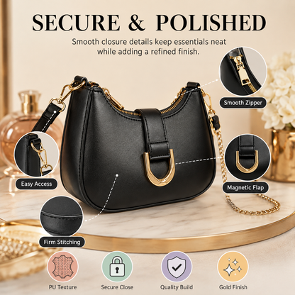 🎁✨Shoulder Bag for Women Trendy Everyday Purse Cute Handbag | Removable Short Strap, Extra Gold Chain